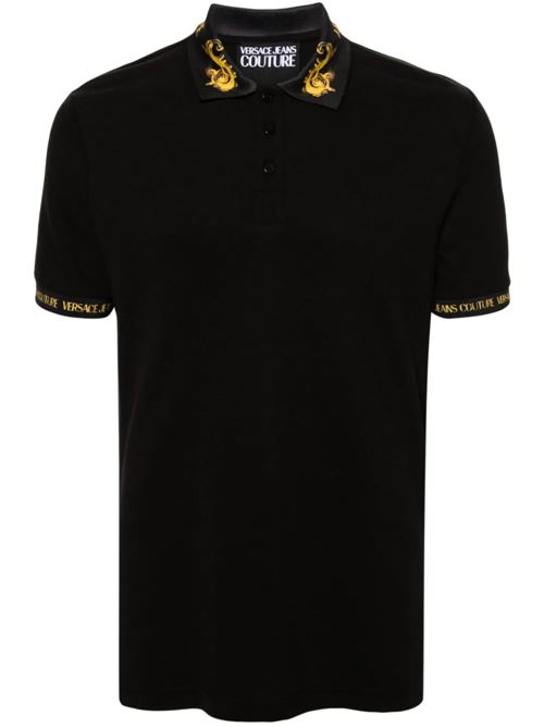 Polo con finitura Barocco Versace Jeans | 76GAGT00CJ01TG89